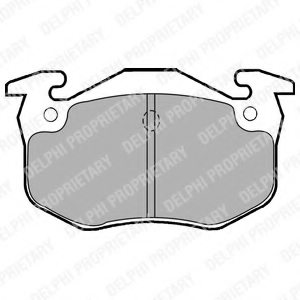 DELPHI LP1453 Brake Pad Set, disc brake